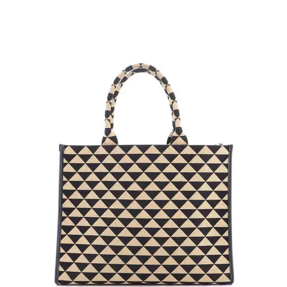 Prada Symbole Shopper Tote Jacquard #203331P24B - Picture 3 of 6